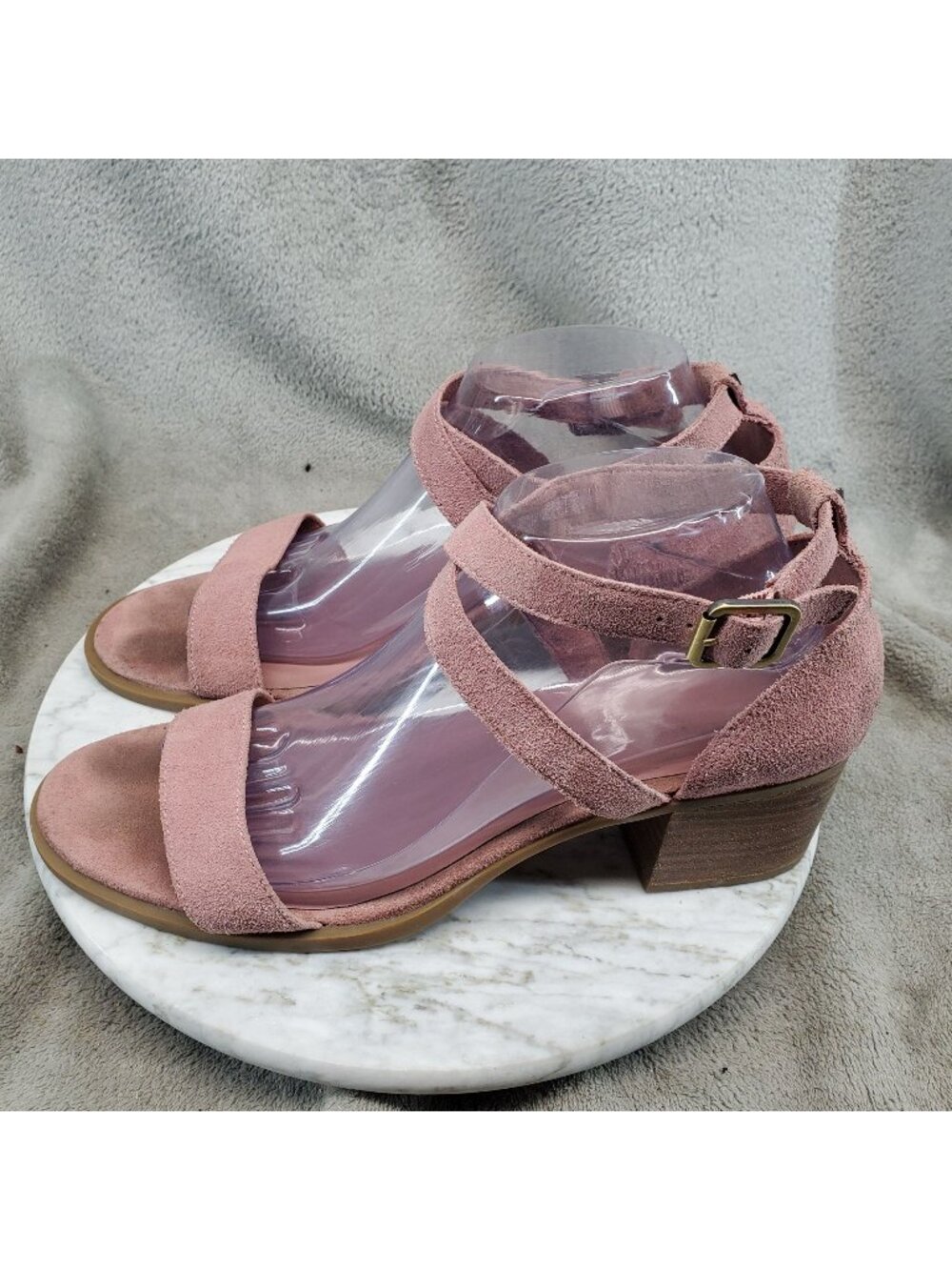 UGG Shoes Womens Size 10 Pink Suede Koolaburra Eliani Strappy Sandals *Read*